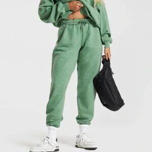 Gymshark Rest Day Sweats Joggers - Crocodile Green Marl, size small, never worn